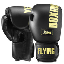 Load image into Gallery viewer, FLYING 10 12 14oz Boxing Gloves PU Leather Muay Thai MMA Fight Training Glove For Men Women Kids