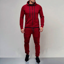 Load image into Gallery viewer, 2 pieces Autumn Running tracksuit men Sweatshirt Sports Set Gym Clothes Men Sport Suit Training Suit Sport Wear Outdoor