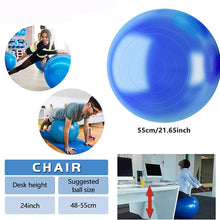 Load image into Gallery viewer, Sports Yoga Balls Bola Pilates Fitness Gym Balance Fitball Exercise Workout Massage Ball 45cm 55cm 65cm 75cm
