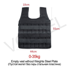 Load image into Gallery viewer, Adjustable 15/35KG Weight Vest Boxing Training Jacket Gym and Running Workout Fitness Equipment