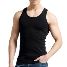 Load image into Gallery viewer, Tank Tops Men Fitness Cool Summer 100% Cotton Vest Male Sleeveless Tops Gym Slim Casual Undershirt Mens