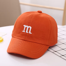 Load image into Gallery viewer, Baseball Cap for Girls Boy Hats Sunscreen Baby Hat Hip Hop M Letter Embroidered Cute Kids Caps 1-12Y
