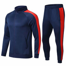 Load image into Gallery viewer, Training Uniforms Tracksuit Soccer Jerseys Sets zipper Running Jackets Adult Men Sports jersey set