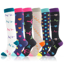 Load image into Gallery viewer, Multi Pairs Men Women Compression Socks Nurses Edema Diabetic Crossfit Atheletics Golfs Hiking Running Soccer Socks