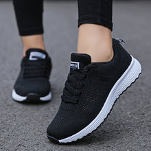 Load image into Gallery viewer, Women Casual Walking Shoes Fashionable Breathable Mesh Flat Sneakers Vulcanized Female Footwear