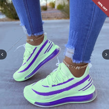 Load image into Gallery viewer, Womens sneakers white spring padded wedge shoes comfortable net casual women's shoes