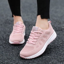 Load image into Gallery viewer, Women Casual Shoes Breathable Walking Fashion Mesh Lace Up Flat Women Sneakers Women