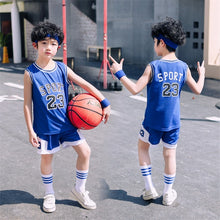 Load image into Gallery viewer, Uniform Sets Baby Sport Jerseys Kids Boys Team Basketball Jersey Uniform Set