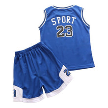 Load image into Gallery viewer, Uniform Sets Baby Sport Jerseys Kids Boys Team Basketball Jersey Uniform Set
