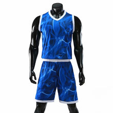Load image into Gallery viewer, Men Women Basketball Jerseys Colorful Uniforms Sport Clothing Shirts Shorts Suits Side Pockets Custom Printing Draw