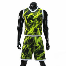 Load image into Gallery viewer, Men Women Basketball Jerseys Colorful Uniforms Sport Clothing Shirts Shorts Suits Side Pockets Custom Printing Draw