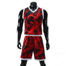 Load image into Gallery viewer, Men Women Basketball Jerseys Colorful Uniforms Sport Clothing Shirts Shorts Suits Side Pockets Custom Printing Draw