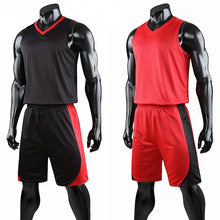 Load image into Gallery viewer, Double-sided Wearable Basketball Jersey Sports clothes Breathable Men basketball Training jerseys