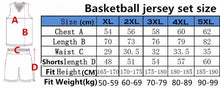 Load image into Gallery viewer, Double-sided Wearable Basketball Jersey Sports clothes Breathable Men basketball Training jerseys