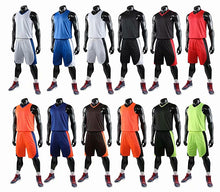 Load image into Gallery viewer, Double-sided Wearable Basketball Jersey Sports clothes Breathable Men basketball Training jerseys