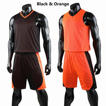 Load image into Gallery viewer, Double-sided Wearable Basketball Jersey Sports clothes Breathable Men basketball Training jerseys