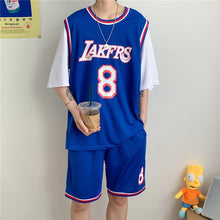 Load image into Gallery viewer, Trendy Classic Sports Basketball Uniform Students Basketball Sportswear Casual Sports Short Sleeve Suit Size S-XXXL