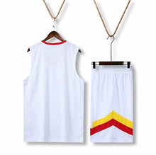 Load image into Gallery viewer, Men Basketball suits kit,custom college team basketball jersey uniforms, basketball shirt shorts Double side pockets