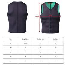 Load image into Gallery viewer, Neoprene Waist Slimming Sauna Suit Yoga Trainer Cincher Vest Shapewear Man Fat Burning Weight Loss
