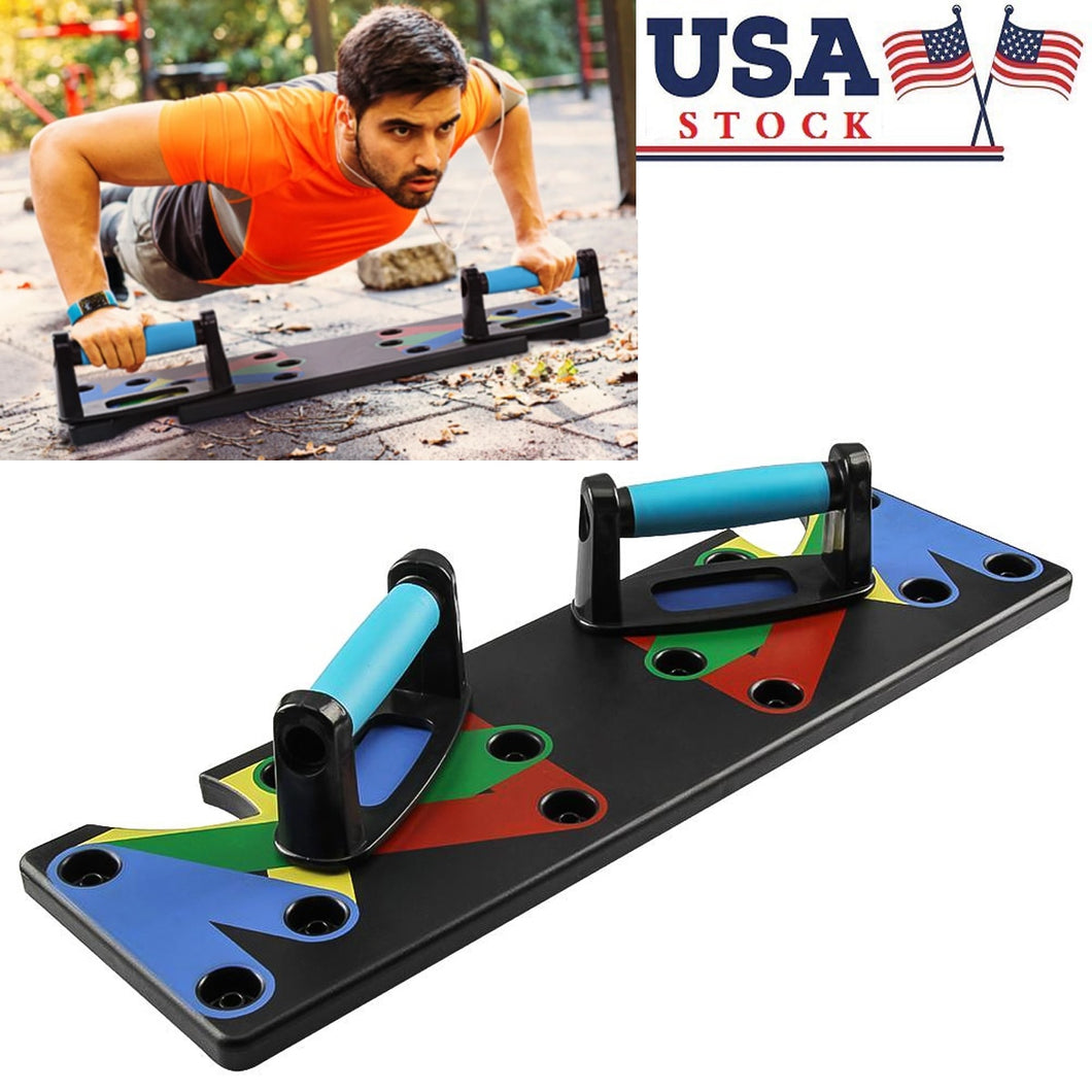 9 In 1 Push Up Rack Board Men Women Comprehensive Fitness Exercise Stands Body Building Home Training Equipment