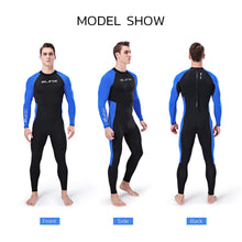 Load image into Gallery viewer, Back Zippeer Wetsuit Men Keep Warm Swimming Scuba Diving Bathing Full Suit Long Sleeve Triathlon Wetsuit For Surf Snorkeling

