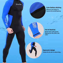 Load image into Gallery viewer, Back Zippeer Wetsuit Men Keep Warm Swimming Scuba Diving Bathing Full Suit Long Sleeve Triathlon Wetsuit For Surf Snorkeling
