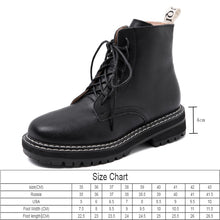 Load image into Gallery viewer, AIYUQI Women Ankle Boots 2021 Autumn British Wind Genuine Leather Thick With Fur Ladies Short Boots Motorcycle
