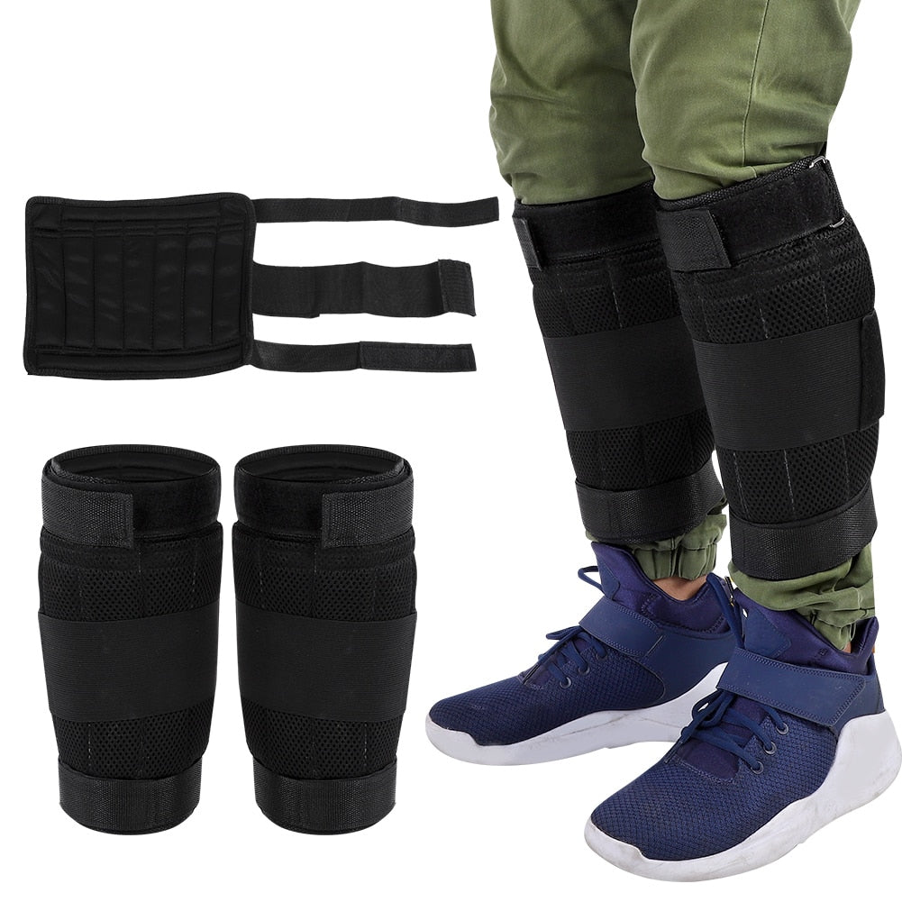 1pair Adjustable Sand Bag Ankle Leg weights for Strength Fitness Boxing Training