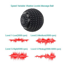 Load image into Gallery viewer, Silicone Vibrating Massage Yoga Ball Electric Roller Muscle Relaxation Apparatus Trigger Training Waist &amp; Abdomen Foam Roller
