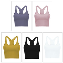 Load image into Gallery viewer, Women Racerback Sports Bra Removable Padded Workout  Running Yoga Tank Top Fitness Female Underwear Sportswear
