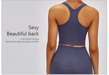 Load image into Gallery viewer, Women Racerback Sports Bra Removable Padded Workout  Running Yoga Tank Top Fitness Female Underwear Sportswear
