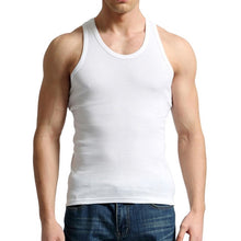 Load image into Gallery viewer, Tank Tops Men Fitness Cool Summer 100% Cotton Vest Male Sleeveless Tops Gym Slim Casual  Undershirt Mens
