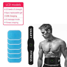 Load image into Gallery viewer, NEW Electronic Muscle Stimulator Abdominal Hip Weight Loss Body Slimming LCD Display Toner USB Abs Fitness Training Home Gym

