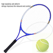 Load image into Gallery viewer, 1pc Professional Tennis Racket Aluminium Alloy Training Racket with Carry Cover Bag for Beginners Tennis practice
