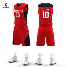 Load image into Gallery viewer, Men&#39;s Retro Basketball Jerseys Professional Custom Youth School Basketball Team Uniforms Quick Dry Breathable Basketball Shirts
