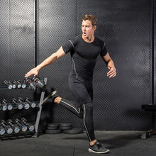 Load image into Gallery viewer, Running Fitness Clothing Basketball Training Clothing Elastic Breathable Sports Tight-fitting Quick-drying Short-sleeved
