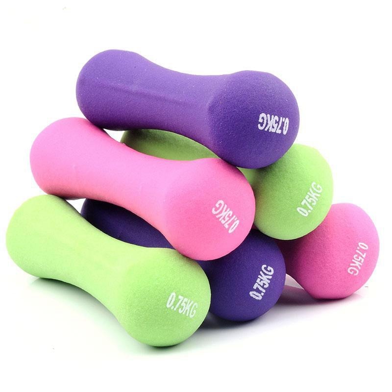 2pcs Dumbbell Women 0.75kg Fitness Equipment Weights Handweights Slimming Body Building Dumb Bell Exercise Dumbell