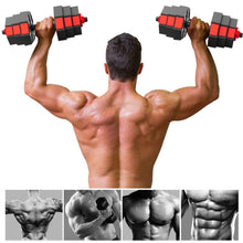 Load image into Gallery viewer, 2-in-1 Metal Dumbbell Barbell Set, Non-Slip Hand Adjustable Weights  Dumbbell Set, Connecting Rod Cast Iron Dumbbell
