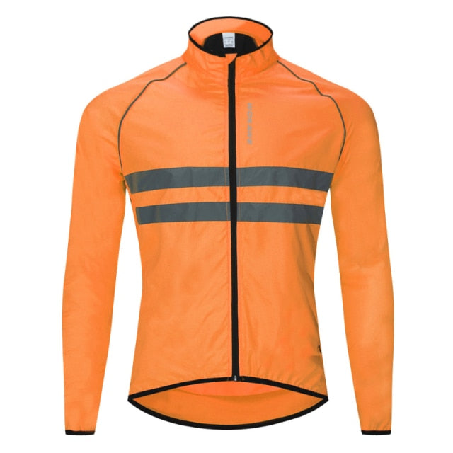 Windproof Sunscreen Cycling Jackets Long Sleeve Reflective Safety Vest Wind Coat