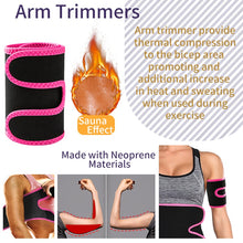 Load image into Gallery viewer, Arm Shapewear Weight Loss Slimmer Wraps Men &amp; Women Sauna Neoprene Gym Exercise Compression Bands Workout Fat Burning
