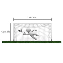 Load image into Gallery viewer, 8 x 4ft Football Goal Netting Mesh Soccer Post Durable Net Equipment Accessories For Outdoor Training Practice
