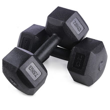 Load image into Gallery viewer, Hexagon Dumbbells Weights for Exercise Fitness Equipment  5-10kg Set of 2 Units US EU Stock
