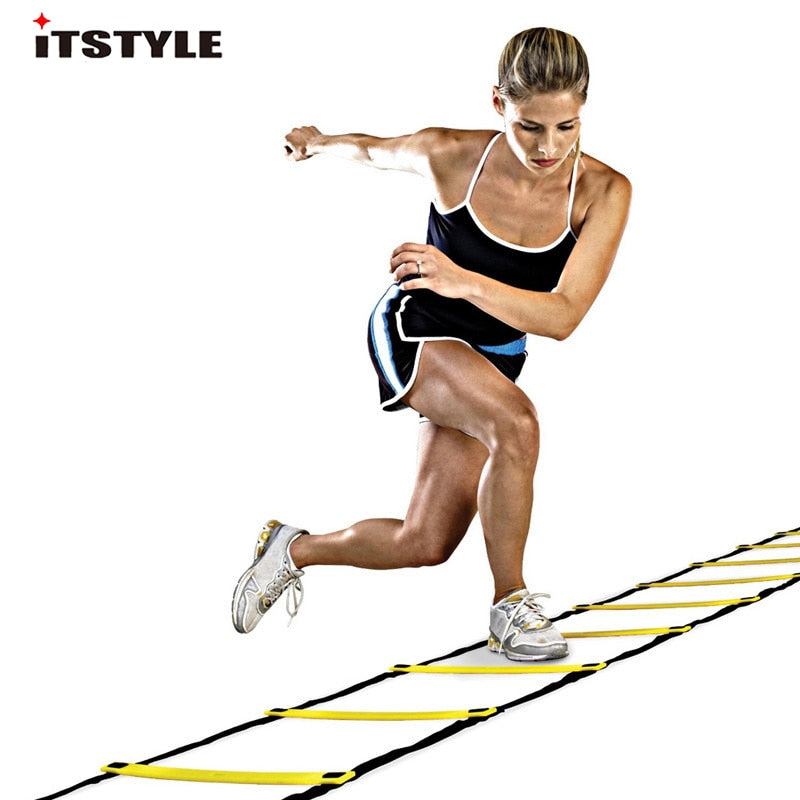 Increase Agility with Speed Ladder Equipment Nylon Training Straps for Football and Soccer Fitness