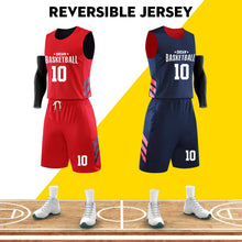 Load image into Gallery viewer, Adults Custom Basketball Reversible Jersey Uniforms Quick Dry Sportswear Youth Basketball shirts For Men
