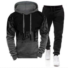 Load image into Gallery viewer, Solid Color Mens Tracksuits Spring Autumn Hoodies Sportswear Casual Men 2 Pieces Set Zipper Hoodies+Pants Sports Suits
