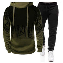 Load image into Gallery viewer, Solid Color Mens Tracksuits Spring Autumn Hoodies Sportswear Casual Men 2 Pieces Set Zipper Hoodies+Pants Sports Suits
