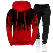 Load image into Gallery viewer, Solid Color Mens Tracksuits Spring Autumn Hoodies Sportswear Casual Men 2 Pieces Set Zipper Hoodies+Pants Sports Suits
