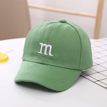 Load image into Gallery viewer, Baseball Cap for Girls Boy Hats Sunscreen Baby Hat Hip Hop M Letter Embroidered Cute Kids Caps 1-12Y
