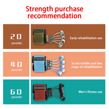 Load image into Gallery viewer, Finger Gripper Strength Trainer 20-60lbs Exercise Resistance Band fitness Gym Sport Finger Trainer Equipment
