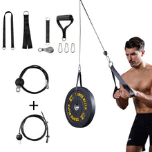 Load image into Gallery viewer, Home Training Fitness Equipment Steel Wire Pulley Cable System for Lifting Workout Arm Biceps Upper Limb
